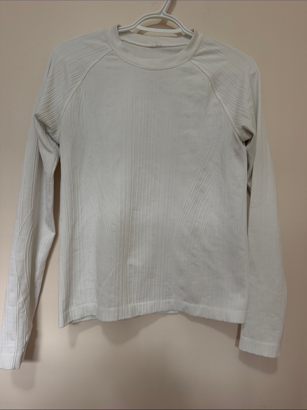 lululemon athletica Women's Ribbed Crewneck Long Sleeve - White